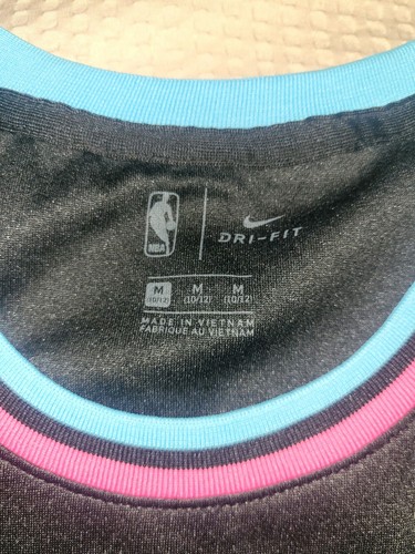 Maglia Dwayne Wade Miami Vice Heat Swingma GIOVENTÙ BAMBINO Medium 10/12 Nike Dri Fit - Foto 5 di 7