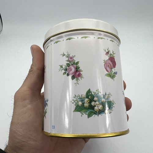 Barattolo Scatola di latta Royal Albert con mesi Flower Of The Month contenitore - Foto 5 di 8