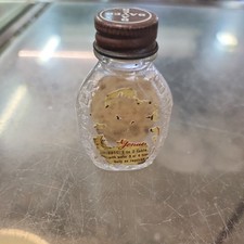 Vintage Bayer Aspirin glass bottle, empty bottle silver metal lid