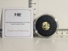 (L1122c) 9ct Gold Coin ~ 1 Gram ~ The 80th Anniversary of D-Day - 2487.97 per troy oz