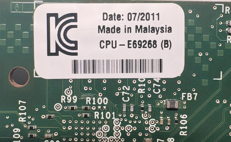 IBM Intel I340-T2 Dual Port 1Gb Ethernet Adapter 49Y4232 Low Profile Bracket - Image 4 of 4