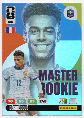 616. Desire Doue Rookie (France) Panini Adrenalyn XL FIFA World