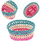 2pcs Home Use Woven Baskets Home Kitchen Food Storage Baskets Storage Basket