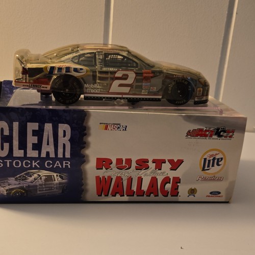 Action Rusty Wallace 2001 Ford Taurus 1:24 NASCAR Diecast Clear LE