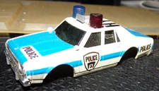1979 Aurora AFX HO Slot Car HY-71 Police Body Chevy Pursuit NO RADAR  GUN