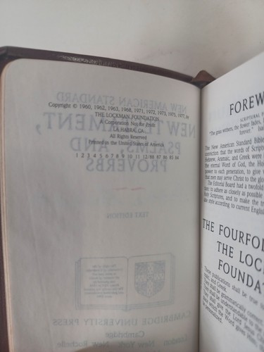 Cambridge Neues Testament & Psalmen Cambria gebundenes Leder roter Buchstabe mit Box - Bild 8 von 15