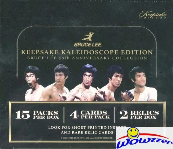 BRUCE LEE Keepsake 50th Anniversary Kaleidoscope Edition HOBBY Box-2 RELICS!