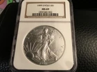 1999 $1 American Silver Eagle 1 oz NGC MS69