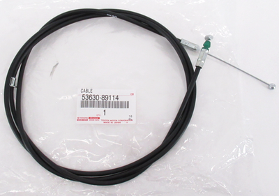 Genuine OEM Toyota 53630-89114 Hood Lock Release Cable 1989-95