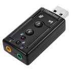 2X(7.1 Channel USB External Sound Card Audio Adapter Q5R8)7498