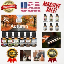 Natural Fall Fragrance Oils Set - 6 x 10ml for Diffusers, Candles Soaps