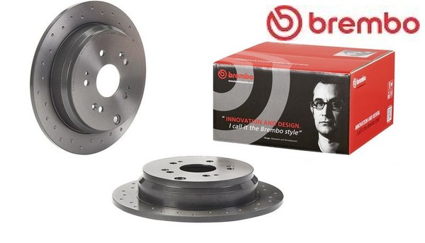 2X Bremsscheibe Brembo 08.A871.1X 2 Bremsscheiben Hinterachse Hinten FüR Honda-image