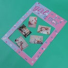 2STJunge oderMädchen-Papier-Foto-RahmenRomantischeModeBilderrahmen