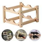 Wine Bottle Stand Wooden Wine Display Rack Red Wine Bottle Display Holder