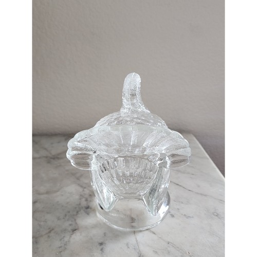 L.E. Smith Tom Turkey Glass Covered Candy Dish - Picture 5 of 8