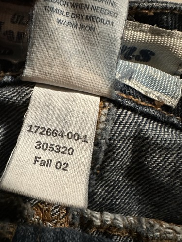 De Colección Antigua Falda Vaquera Azul Marino Denim Abertura Solapa Bolsillos Vaquera Occidental Y2K Años 90 1 - Imagen 11 de 14