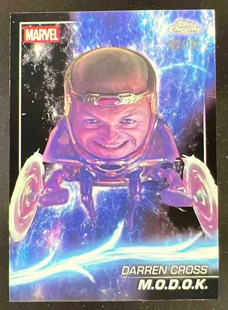 2025 Topps Chrome Marvel Studios Black Refractor #147 M.O.D.O.K. /10