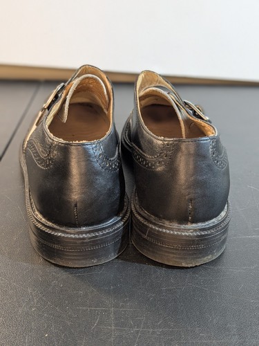 VTG Wingtip Black & White Shoes Men's Size 8.5 D Doc Marten Style Chunky Italy - Picture 7 of 21