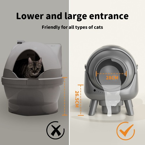 Pawz Automatic Smart Cat Litter Box Large Self Cleaning App Control Odor-Removal - Picture 3 of 12