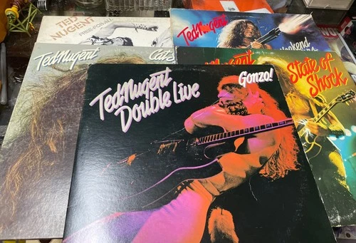 Ted Nugent State Of Shock Live Gonzo! Weekend Warriors Cat Scratch Fever Vinyls