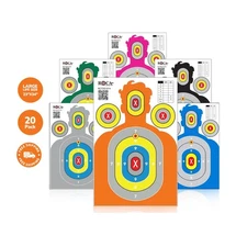 Target, Shooting Target, Targets for Pistol, for Range Life Size 23x34, 20 Pack