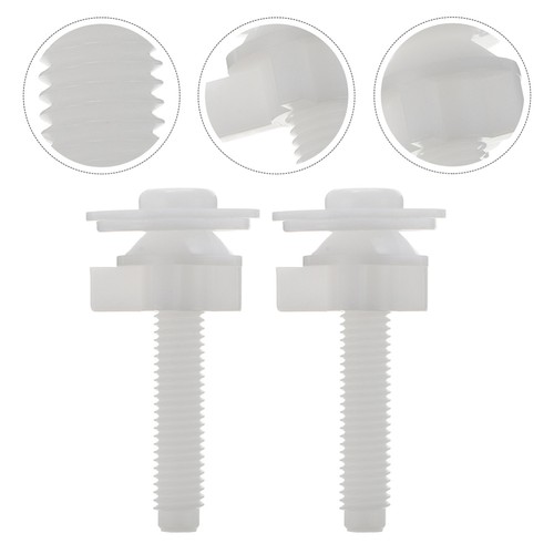  12 Pcs Toilet Seat Fittings Covers Screws Replacement Kit Lid Bolts - Bild 3 von 20