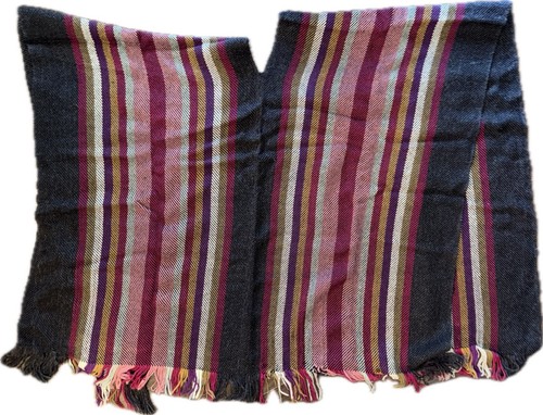 PERUVIAN CONNECTION 100% Alpaca Knit Ruana Wrap Poncho Shawl Handmade in Bolivia - Picture 3 of 14