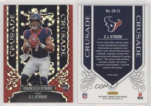 2023 Panini Rookies & Stars Crusade Red Plaid Prizm CJ Stroud #CR-12 RC