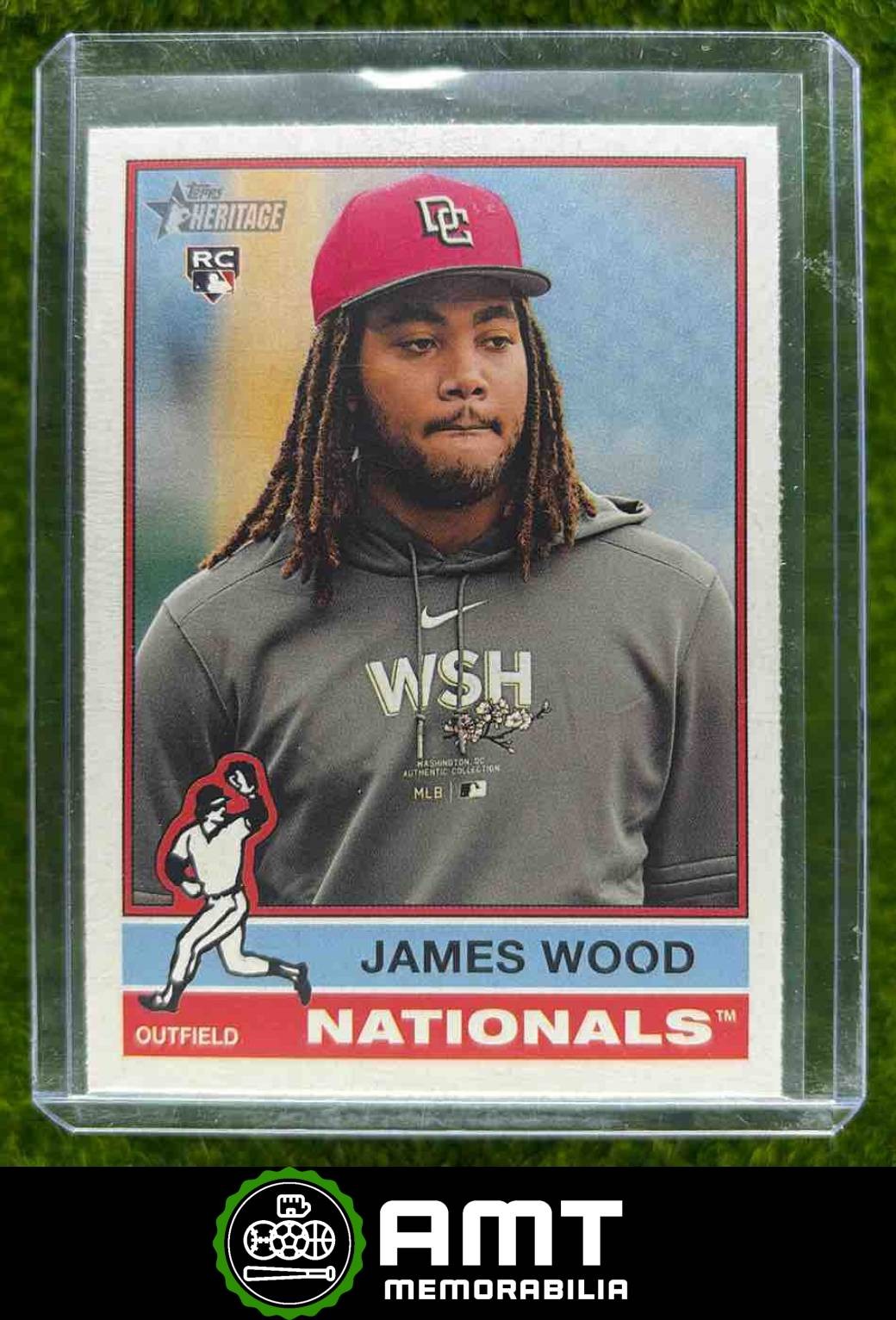 2025 Topps Heritage #231 James Wood Image Variations Washington Nationals RC