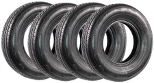 4-Pk ST185/80R13 DEEP TREAD Steel Belted Radial Trailer Tire Load D 1710 Lbs.