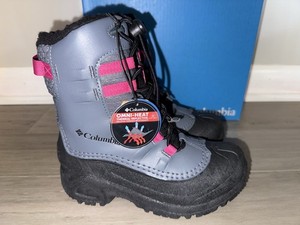 Columbia Bugaboot Celsius Waterproof Snow Boots Youth Girl's Size 3 Graphite