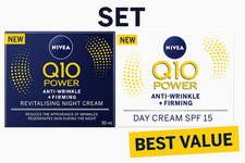 Nivea Q10 SPF 15 Anti-Wrinkle Face Day Cream Plus Face Night Cream 50 Ml