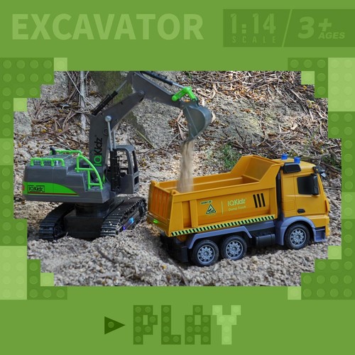 Remote Control Excavator Toys for Boys 4-7 Yrs Old - Best Birthday for Kids 3... - Picture 4 of 7