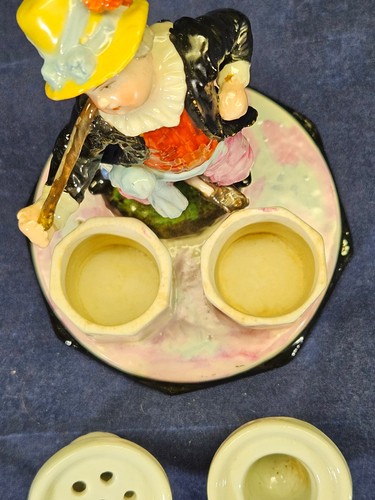 Antique English Porcelain Figural Inkwell - Bild 4 von 14