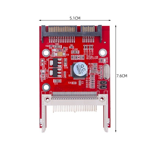 CF I/II to SATA HDD Hard Disk Drive Card Adapter Converter For Laptop Desktop f - Afbeelding 6 van 6