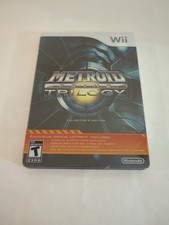 Metroid Prime Trilogy: Collector's Steelbook (Nintendo Wii) Complete - Authentic