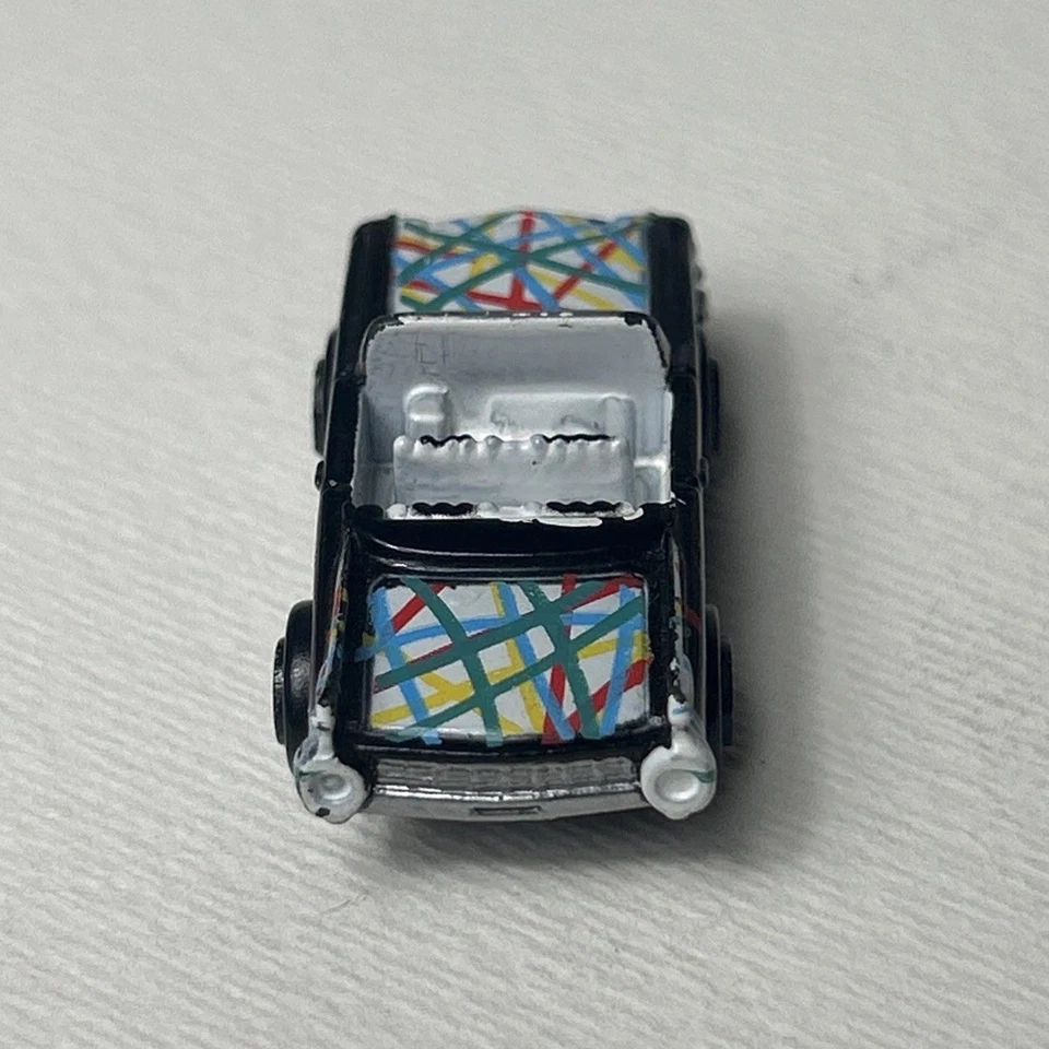 Micro Machines Galoob 1990 ‘59 Cadillac Convertible Car Black White - Image 2 of 4