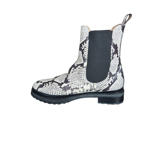Aerosoles Camila Boots Womens Size 9.5 Snake Print Leather Chelsea Lug Sole - Picture 4 of 11