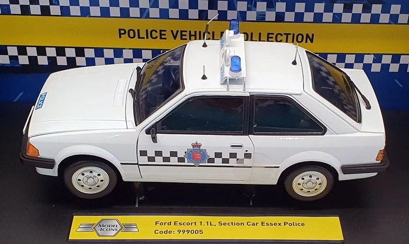 Model Icons 1/18 Scale 999005 - Ford Escort 1.1L - Section Car Essex Police - Image 3 of 4