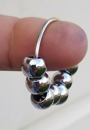 Stress relief steel meditation praying 9 beads ring healing sikh hindu muslim - Picture 8 of 10