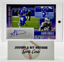 2021 Panini Signature Highlights Aaron Donald Auto Cracked Ice LA Rams #SH38