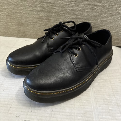 Dr Doc Martens Zavala Lo Solid Black Boots Shoes Men's 8 Ladies 9 LA004 SH 12X - Picture 6 of 11