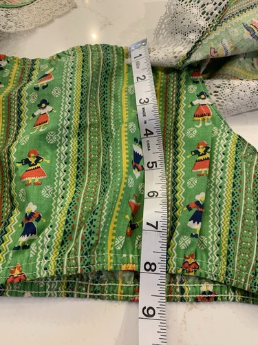 Vintage 70’s Crop Top Danish Print Woman’s Size Medium NO Tags - Picture 6 of 13