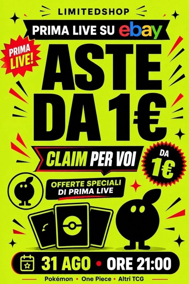 Prima Live: prezzi pazzi e aste da 1€!  Forse qualche bella claim!?