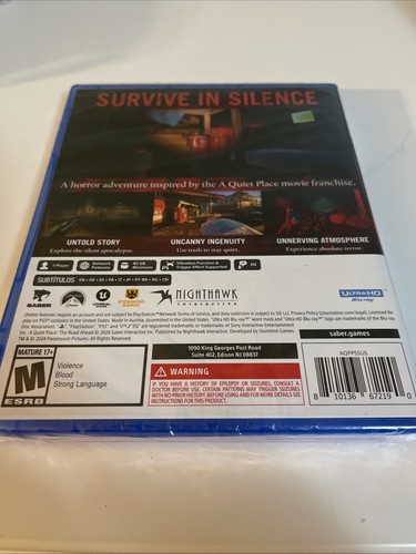 Sony A Quiet Place: The Road Ahead (PlayStation 5) PS5 - Sigillo imperfetto - Foto 2 di 7