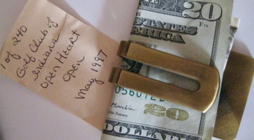 "GOLF CLUB OF INDIANA MONEY CLIP 1 OF 240 PCS MADE IN RHODE ISLAND MAY 1997 - Picture 3 of 4