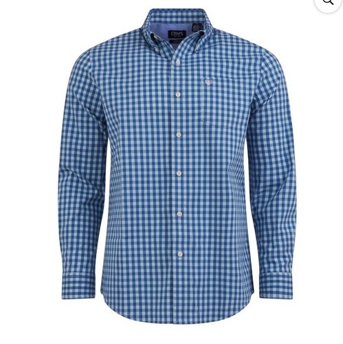XL CHAPS Button Down Plaid Shirt Mens Easy Care Stretch Ralph Lauren Extra Large