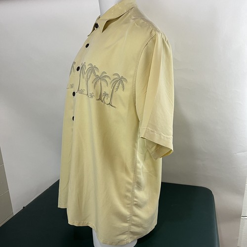 Cezani Shirt Mens XL Hawaiian Button Down Paradise Collection Yellow (84) - Picture 2 of 9