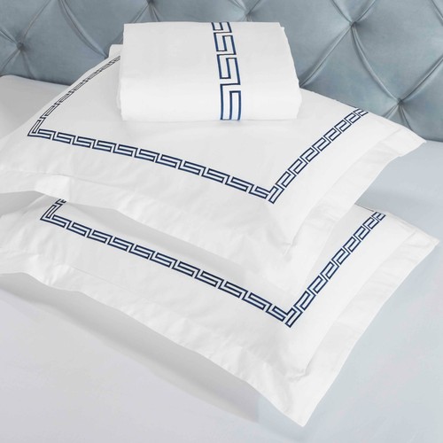 Chain Links Cotton Embroidered Breathable Deep Pocket Bed Sheet Set - Picture 25 of 43