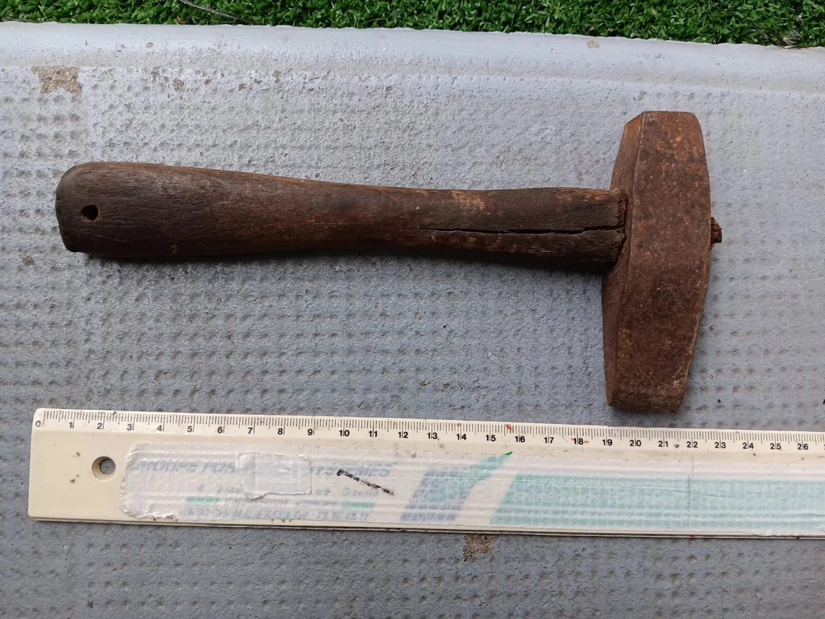 83) OUTIL ANCIEN, old tool, hammer, marteau multifonction de vitrier EUR 22,00 - FR